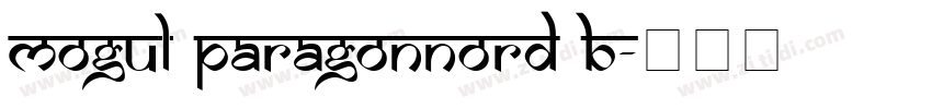 Mogul ParagonNord B字体转换